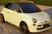 Золотой Fiat 500