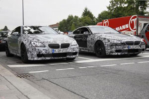 BMW M6 Coupe 2012 вновь попался фотошпионам