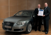Audi А8 получил приз научно-исследовательского центра технологий Allianz.