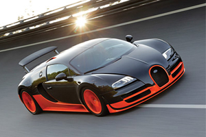 Bugatti Veyron побил мировой рекорд скорости