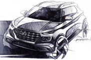 Hyundai показал дизайн-скетчи «паркетника» Venue