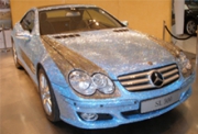 Хрустальный SL500 в Mercedes-Benz Центре.