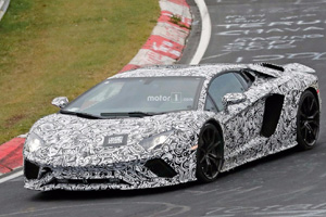 Lamborghini тестирует новый Aventador в Нюрбургринге