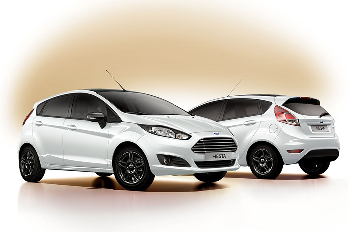 Ford Fiesta White and Black 