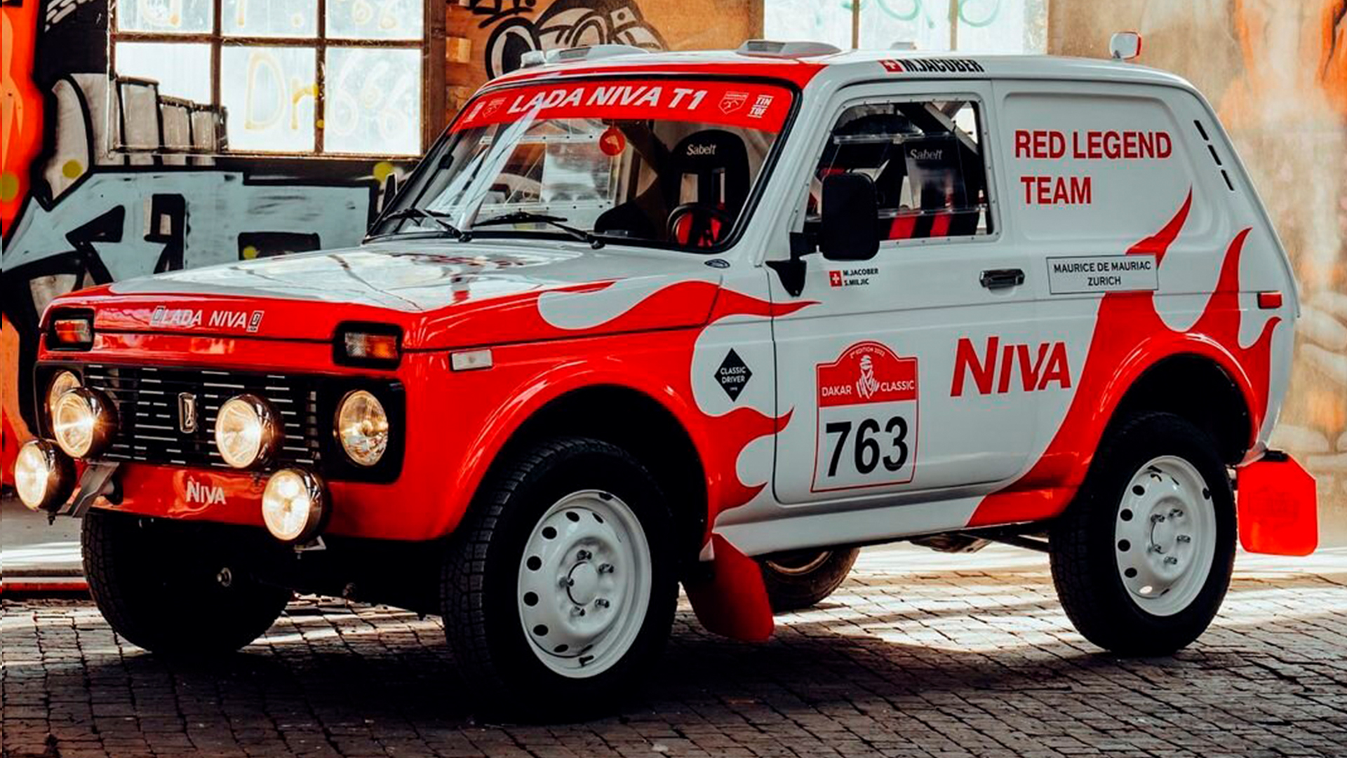 lada niva dakar red legend team 