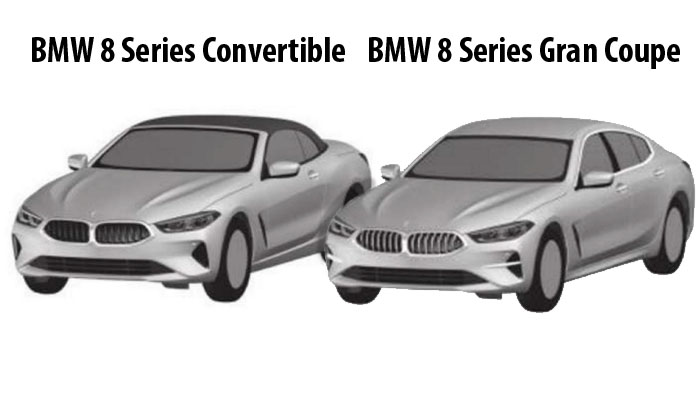 Патентные изображения BMW 8 серии кабриолет и Gran Coupe