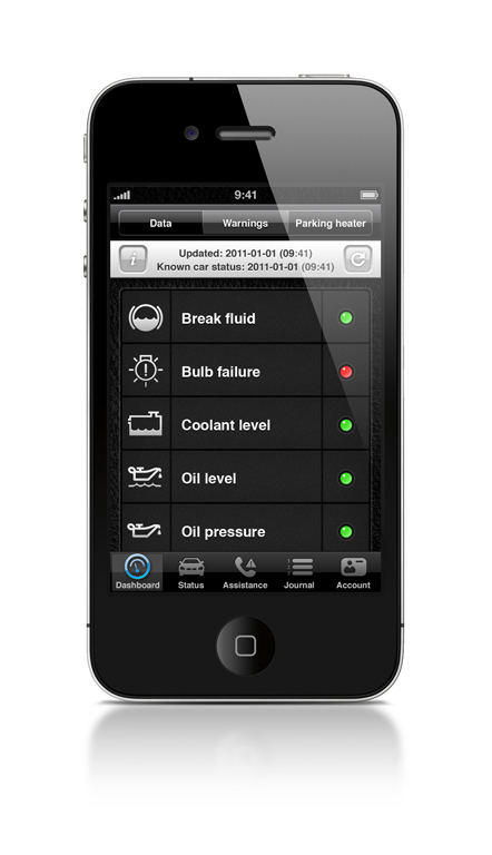 Volvo S80 Mobile App's